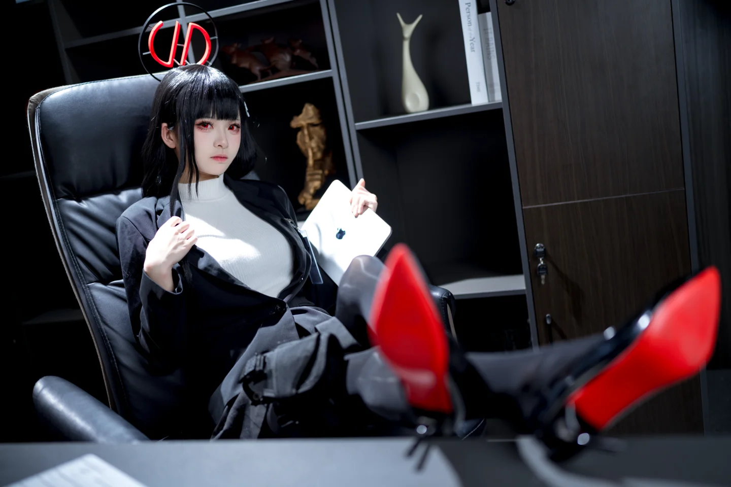 九柒喵 - No.026 蔚蓝档案 调月莉音 [64P-1.4GB] tg@simisebaisi 【丝足阁】008.webp